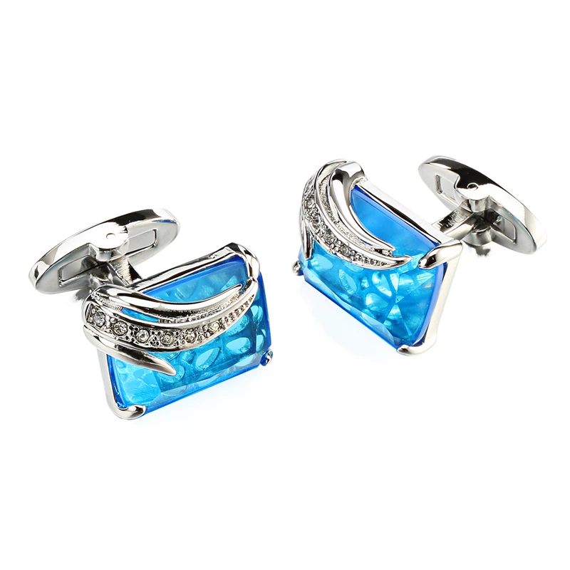 Luxurious Square Crystal Cufflinks for Men Luxurious Square Crystal Cufflinks for Men