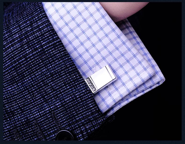 Men's Crystal Line Cufflinks