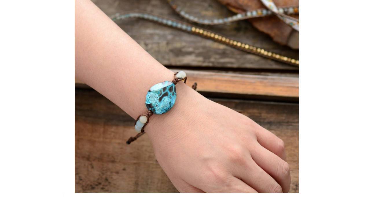 Women's Ocean Natural Stone Bracelet