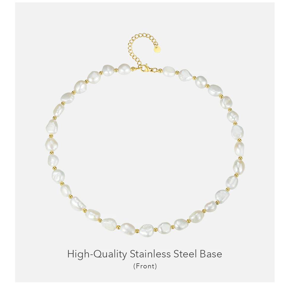 Women's Fashion Natural Pearls Choker