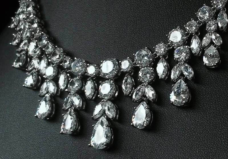 Women's Luxury Water Drop Shape Jewelry Set 2 Pcs