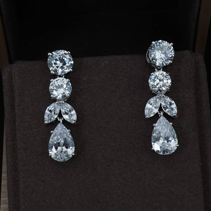 Women's Luxury Water Drop Shape Jewelry Set 2 Pcs