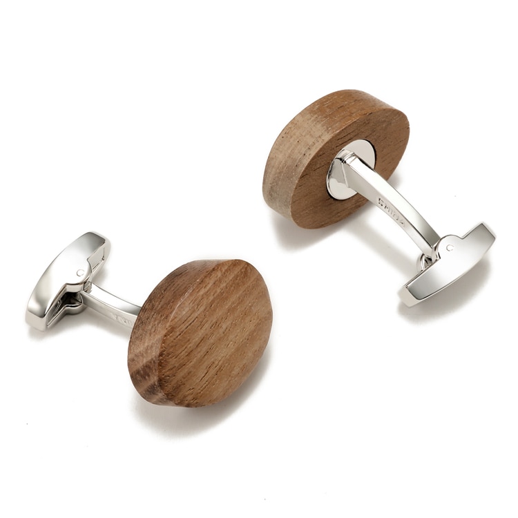Men's Walnut Wood Cufflinks