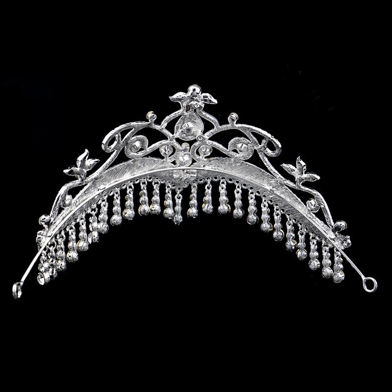 Women's Crystal Tassel Tiara