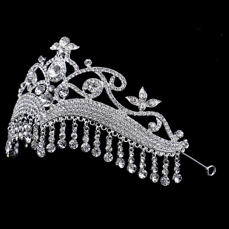 Women's Crystal Tassel Tiara