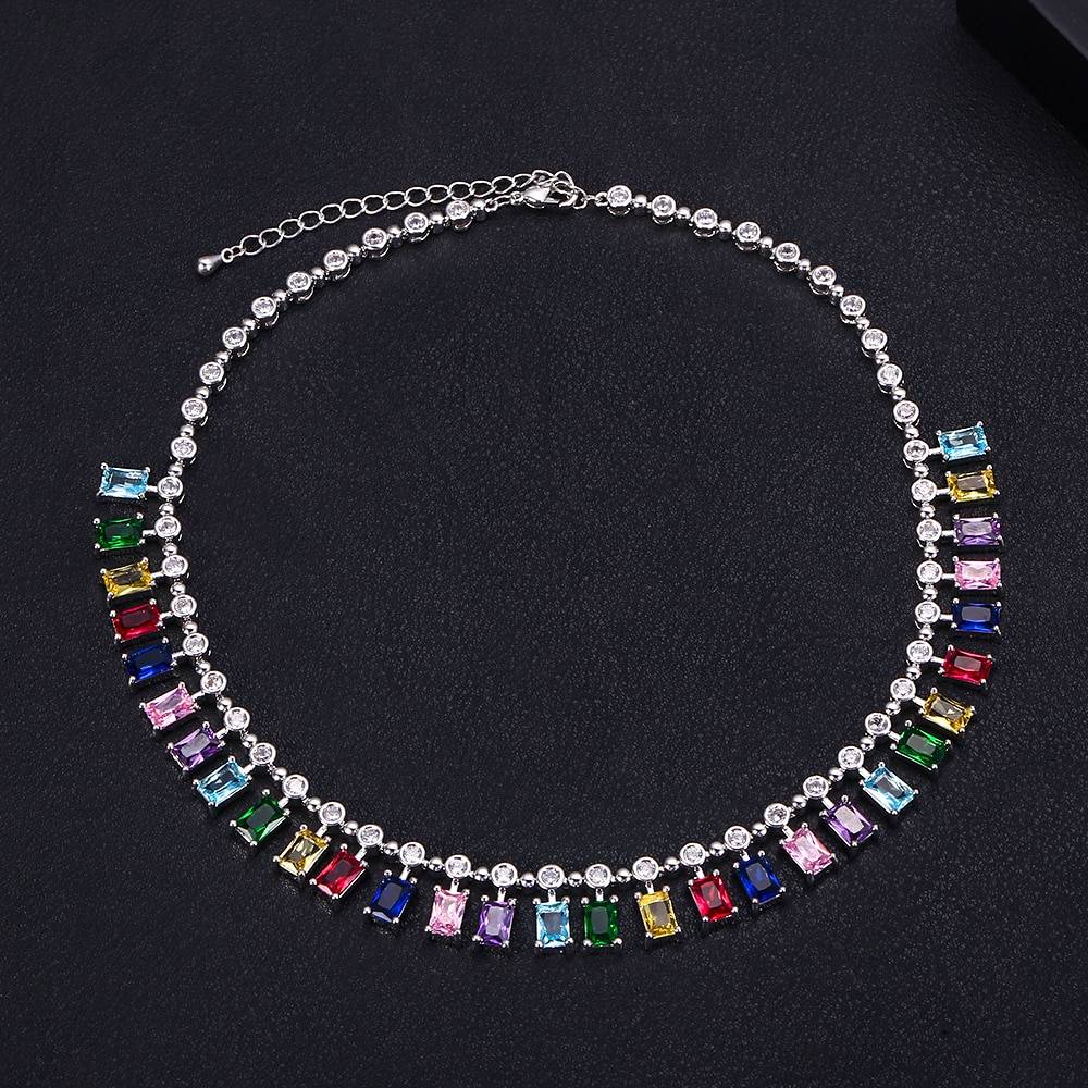 Women's Elegant Colourful Choker Necklace