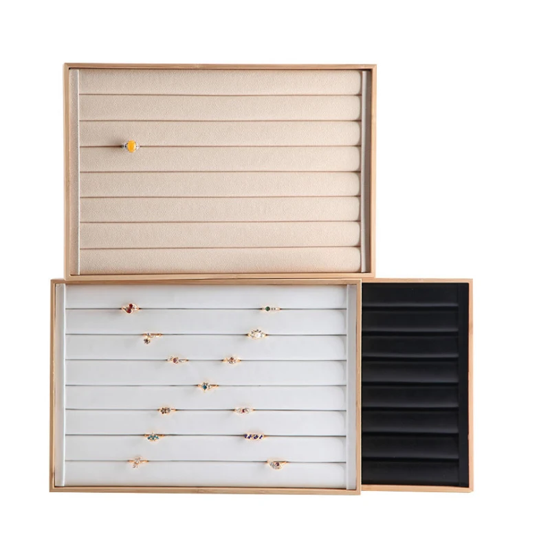 Wooden Rings Organizer Display