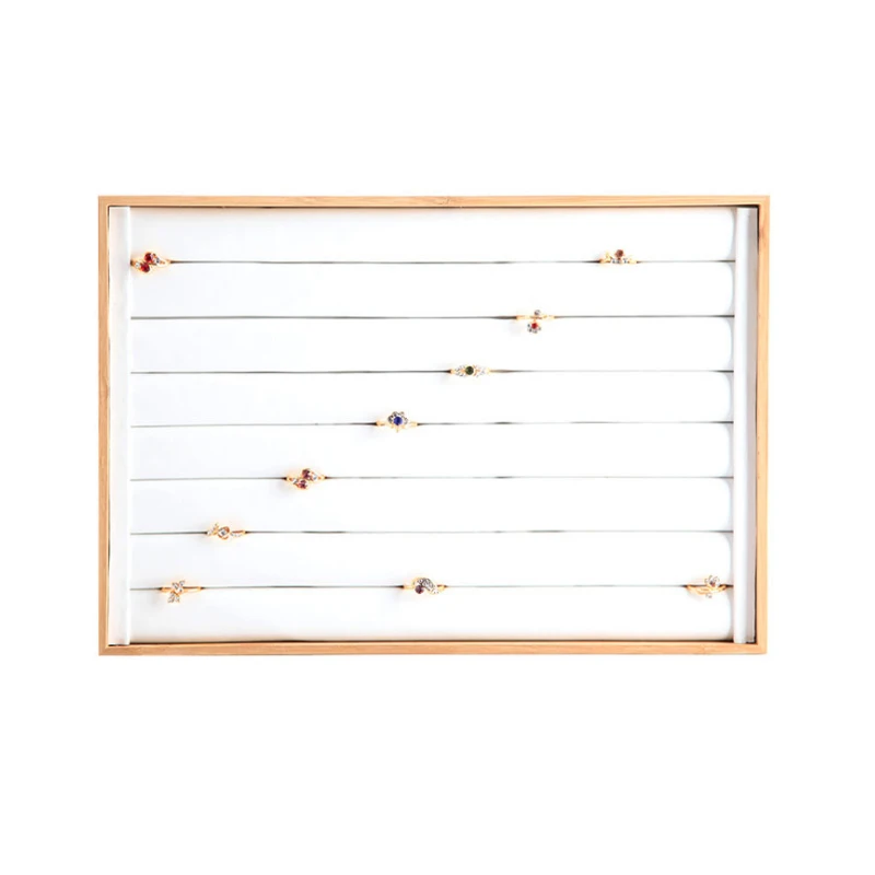 Wooden Rings Organizer Display