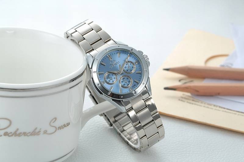 Women's Multiple Time Zone Stainless Steel Watch