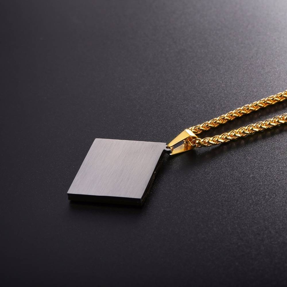 Unisex Book Shaped Religion Necklace