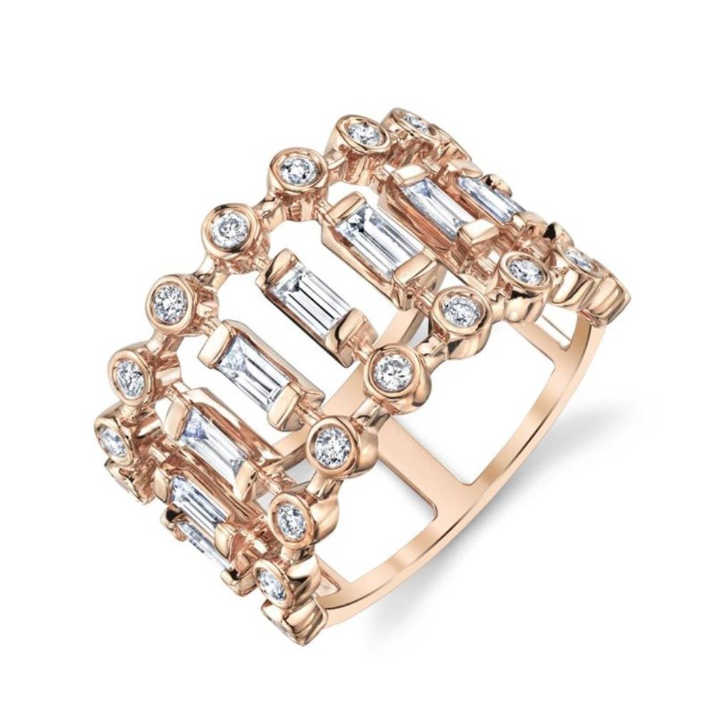 Women's Silver Round Shape Ring