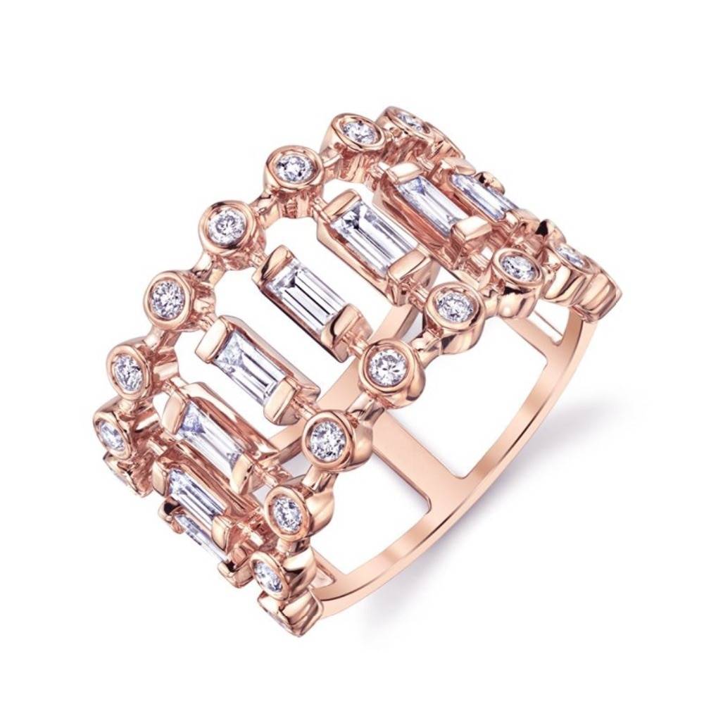 Women's Silver Round Shape Ring