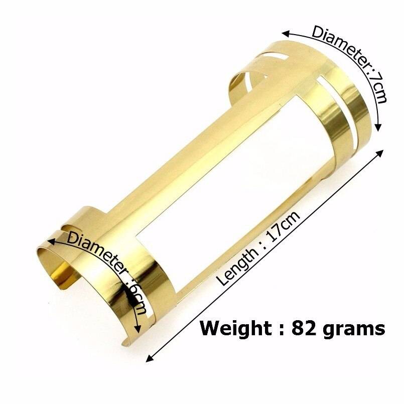 Women's Silver / Gold Long Alloy Cuff Bangle