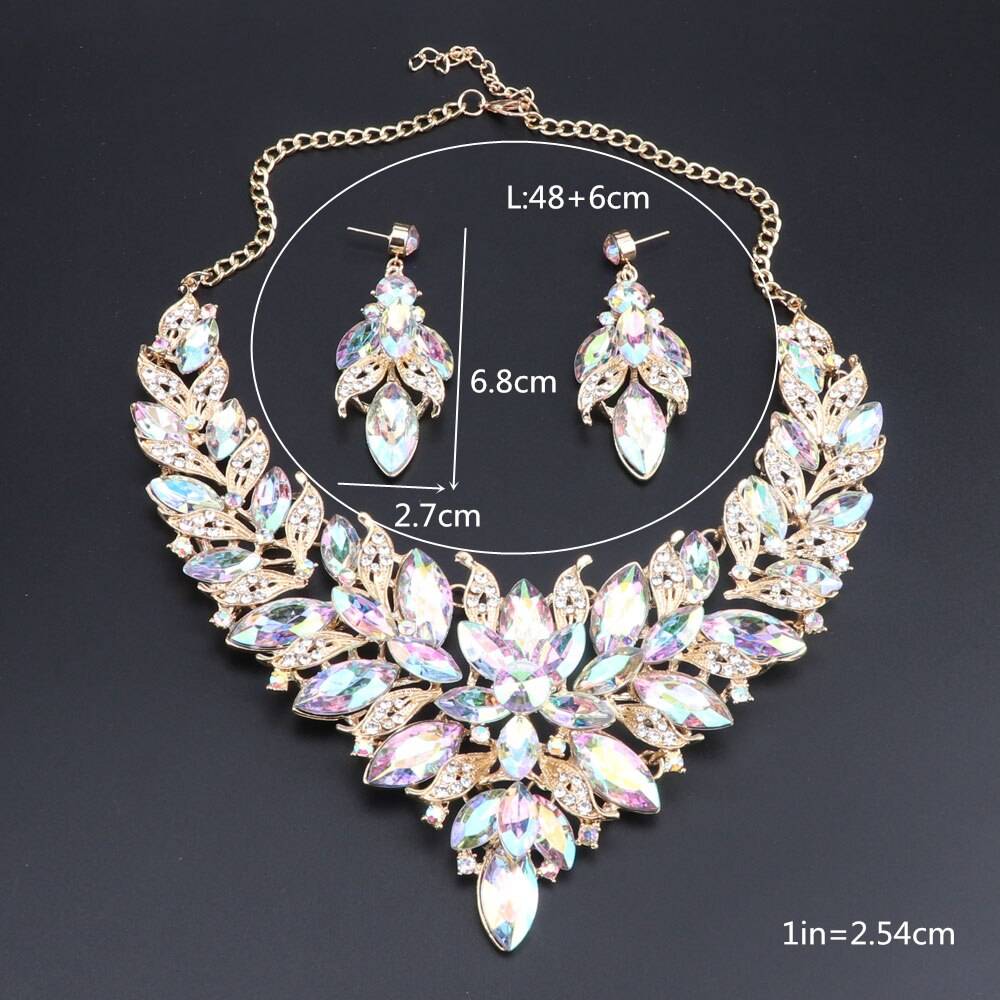 Fashion Wedding Necklace and Earring Set
