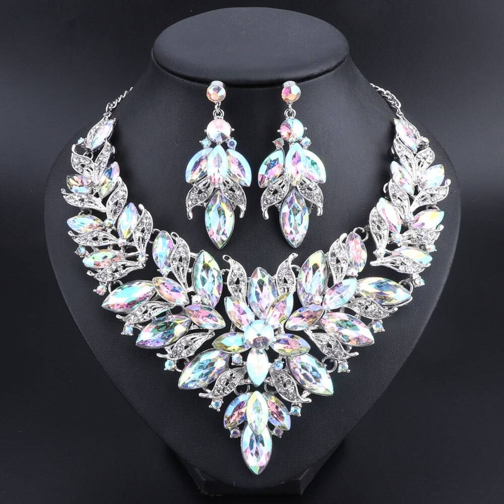 Fashion Wedding Necklace and Earring Set