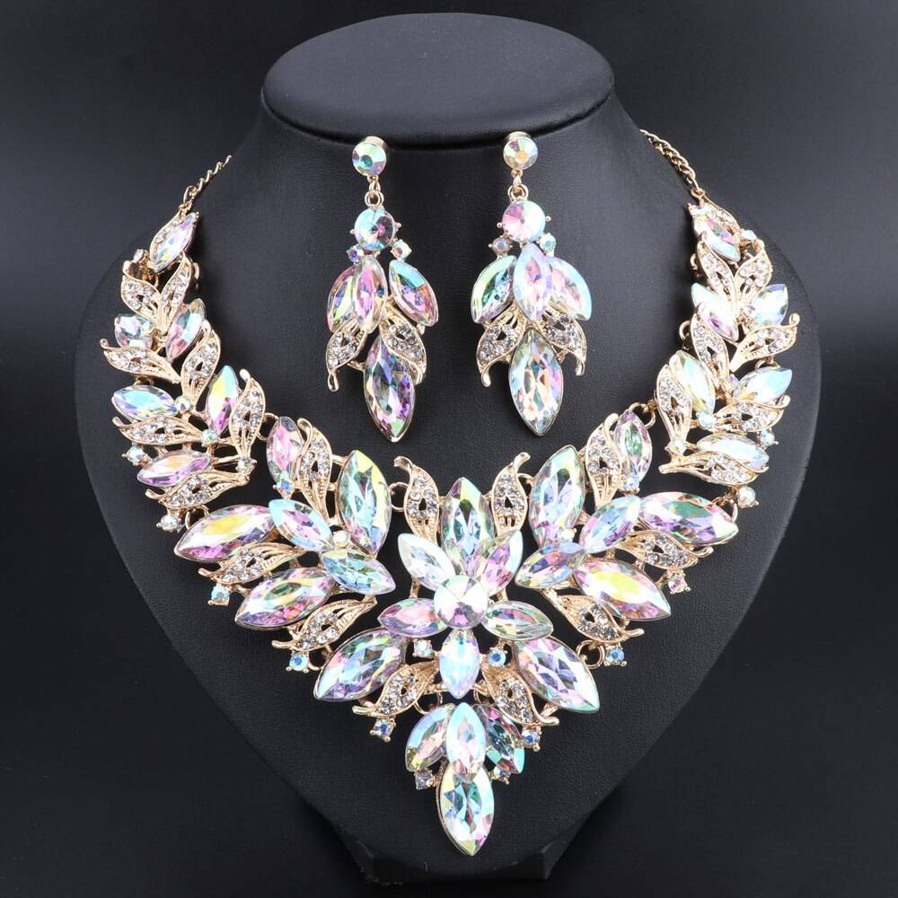 Fashion Wedding Necklace and Earring Set