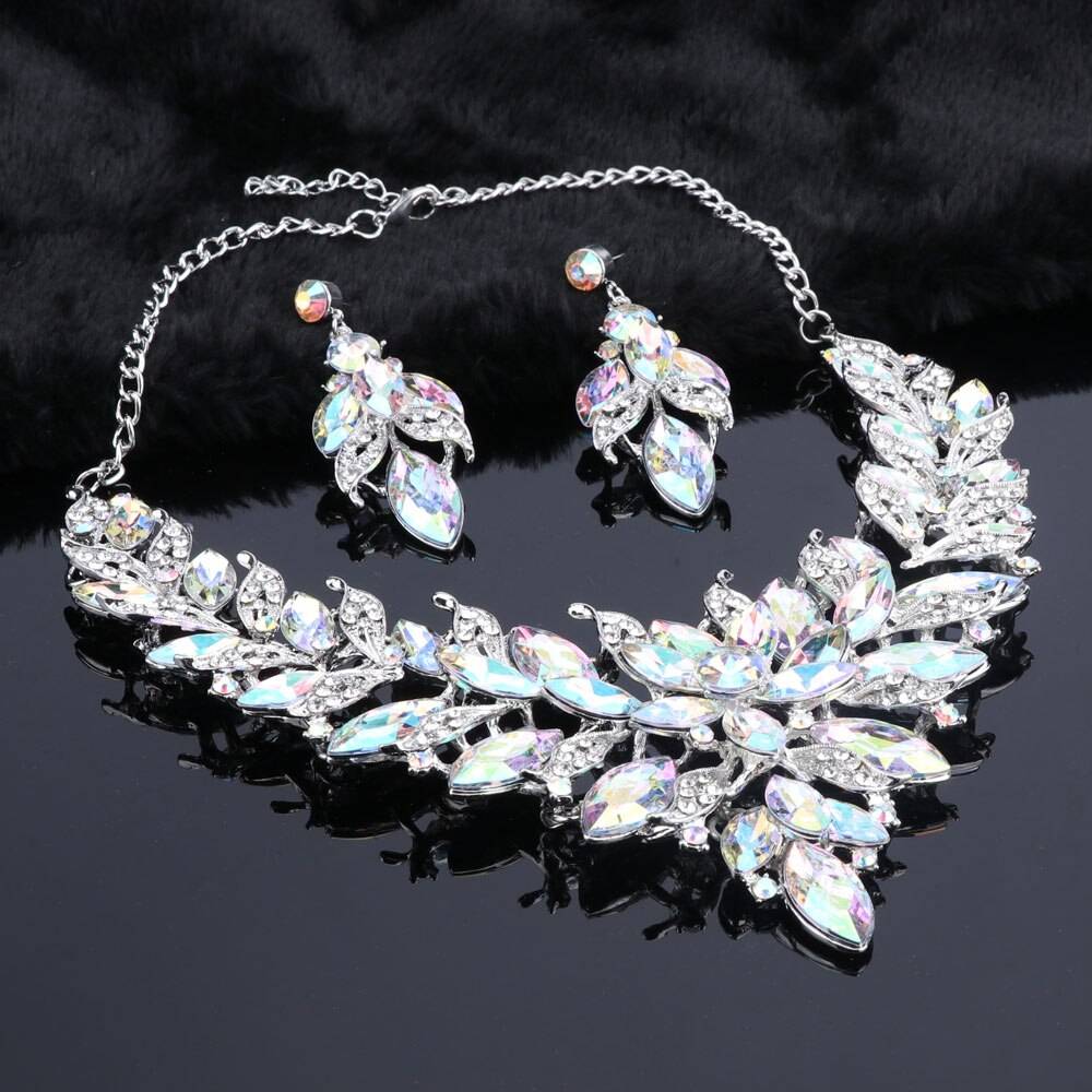 Fashion Wedding Necklace and Earring Set