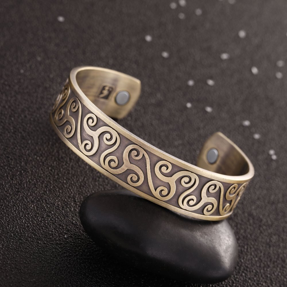 Women's Curles Celtic Style Magnetic Bracelet
