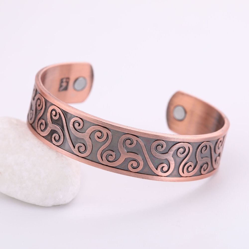Women's Curles Celtic Style Magnetic Bracelet