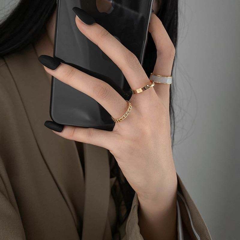 Gothic Style Opening Ring, 3 Pcs Gothic Style Opening Ring, 3 Pcs