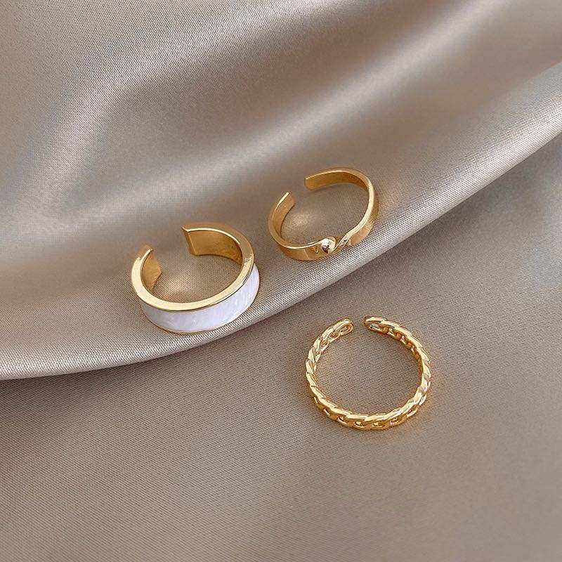 Gothic Style Opening Ring, 3 Pcs Gothic Style Opening Ring, 3 Pcs