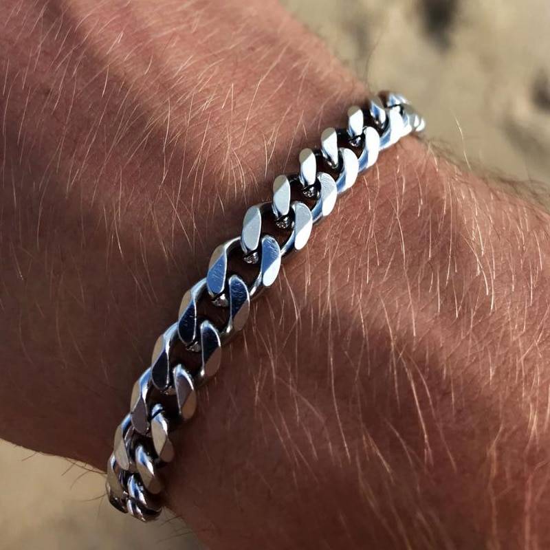 Classic Stainless Steel Chain Bracelet For Men