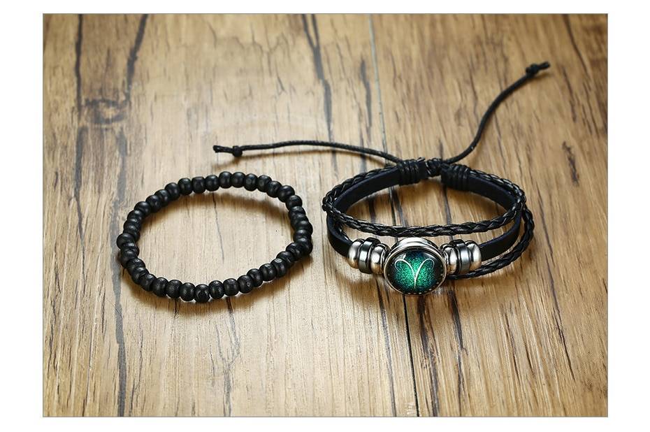 Men's Multi-Layer Leather Rope Bracelet