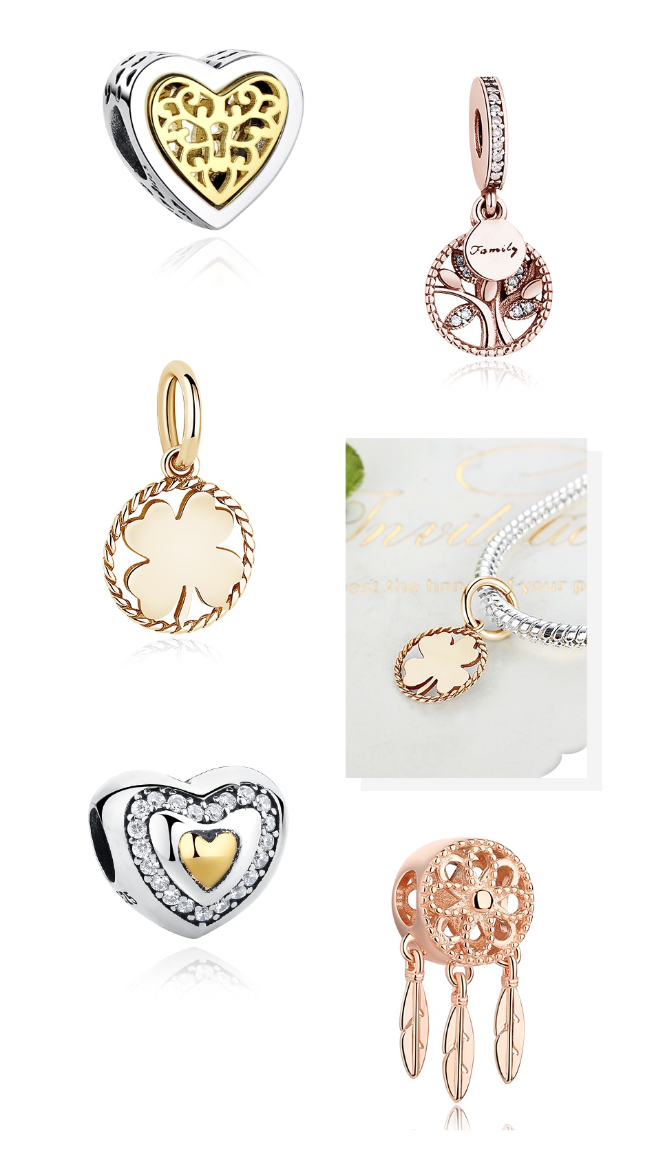 Women's Assorted 925 Sterling Silver Charms Women's Assorted 925 Sterling Silver Charms