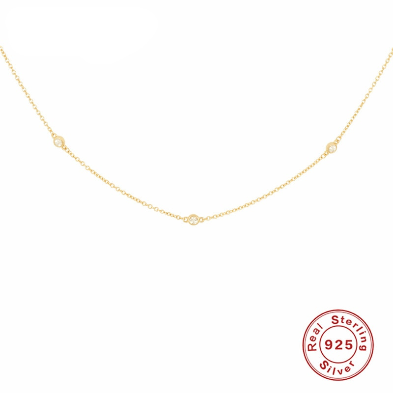 Sterling Silver Crystal Choker Sterling Silver Crystal Choker