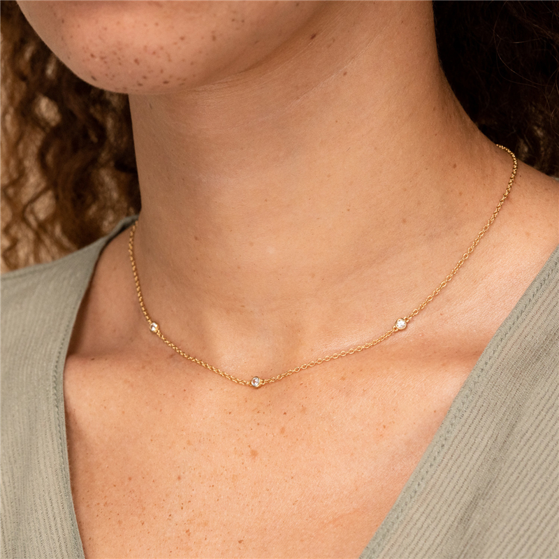 Sterling Silver Crystal Choker Sterling Silver Crystal Choker