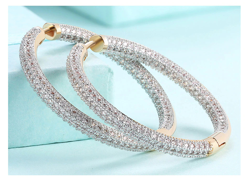 Women's Sterling Silver Big Hoop Earrings