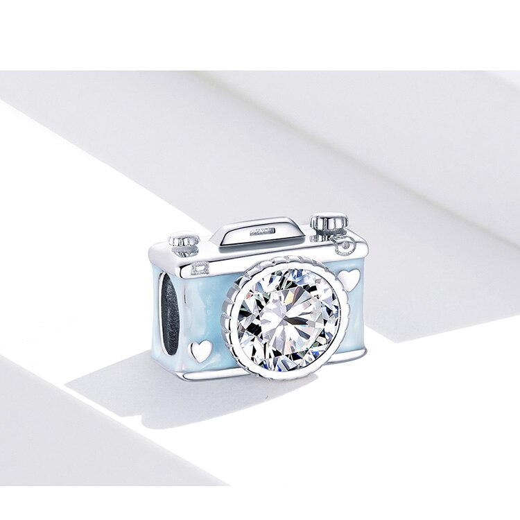 Women's Camera Shaped Sterling Silver Charm Women's Camera Shaped Sterling Silver Charm