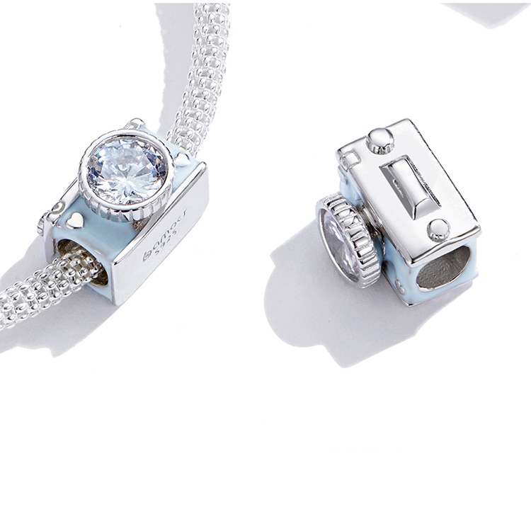 Women's Camera Shaped Sterling Silver Charm Women's Camera Shaped Sterling Silver Charm