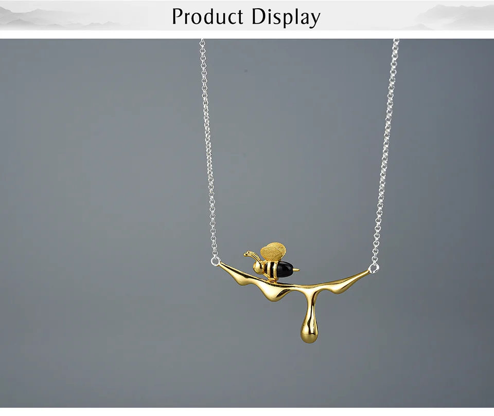 Sterling Silver Bee Necklace