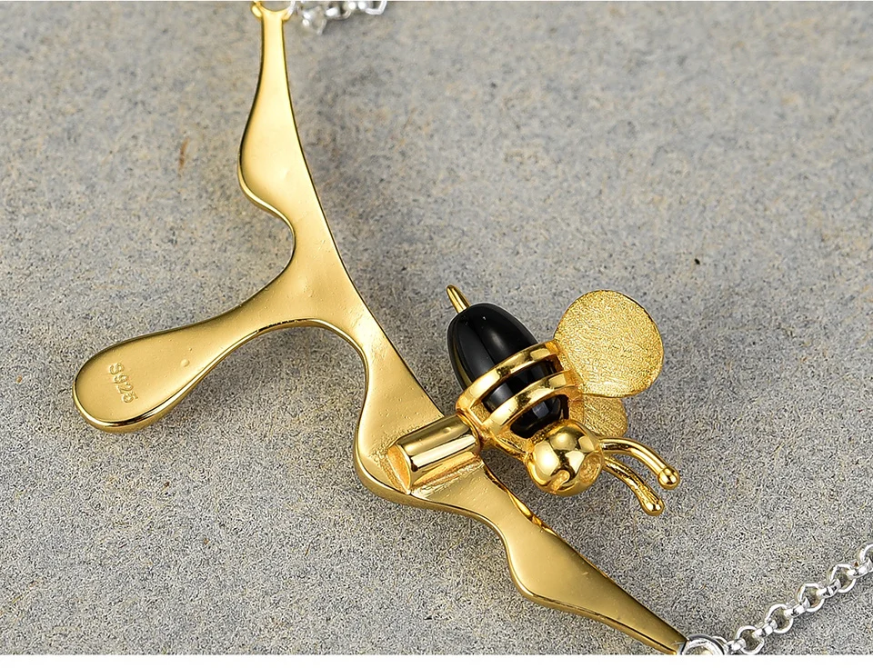 Sterling Silver Bee Necklace