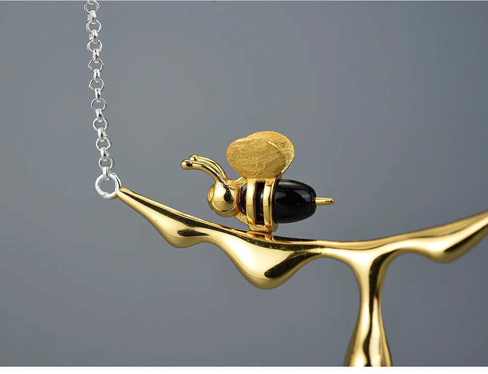 Sterling Silver Bee Necklace
