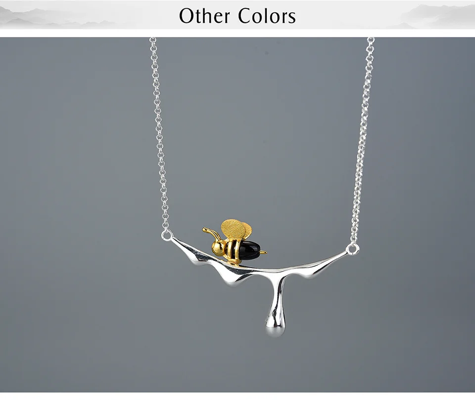 Sterling Silver Bee Necklace