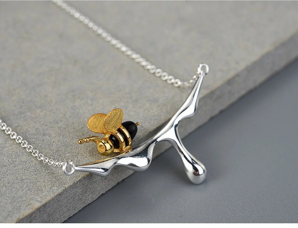 Sterling Silver Bee Necklace