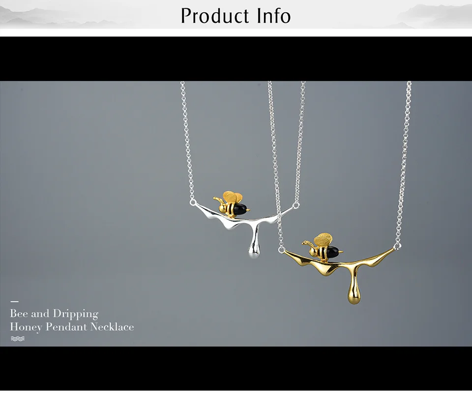 Sterling Silver Bee Necklace