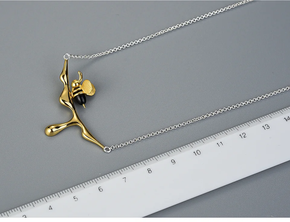 Sterling Silver Bee Necklace