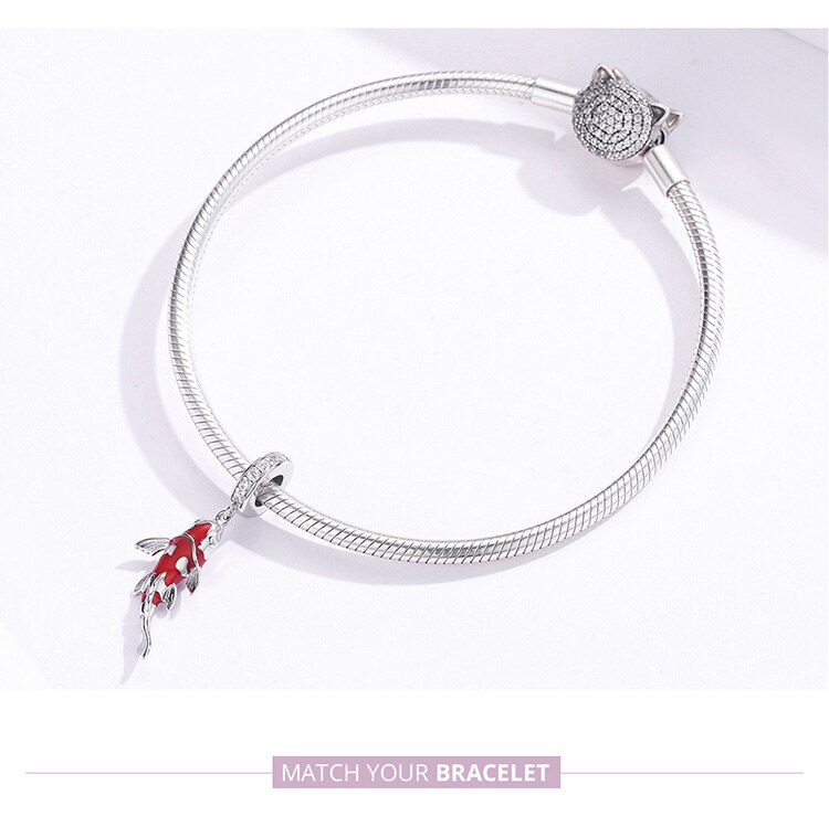 Women's 925 Sterling Silver Fish Shaped Pendant