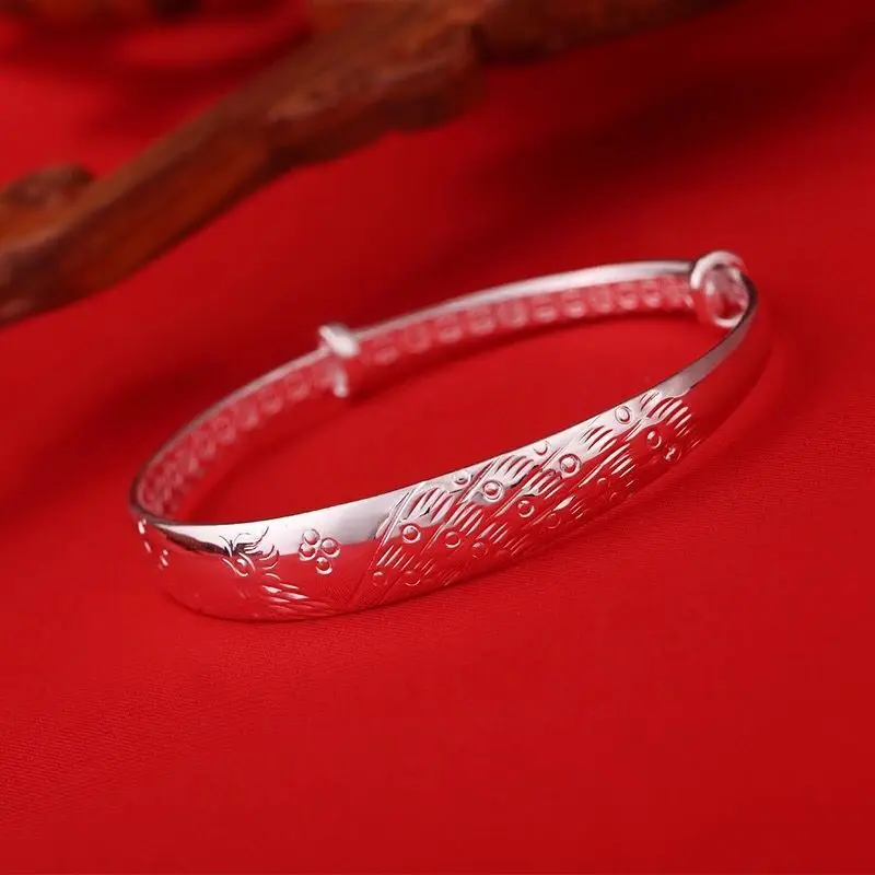 Animal Engraved 925 Sterling Silver Bracelet Animal Engraved 925 Sterling Silver Bracelet