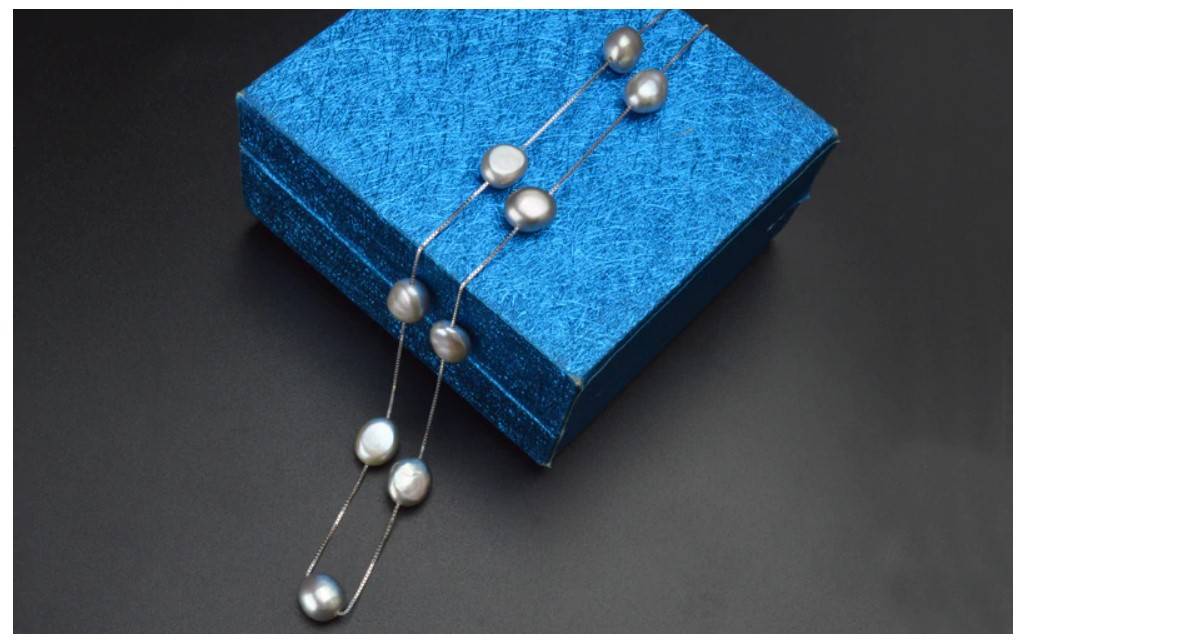 Women's Stylish 925 Sterling Silver Pearl Necklace