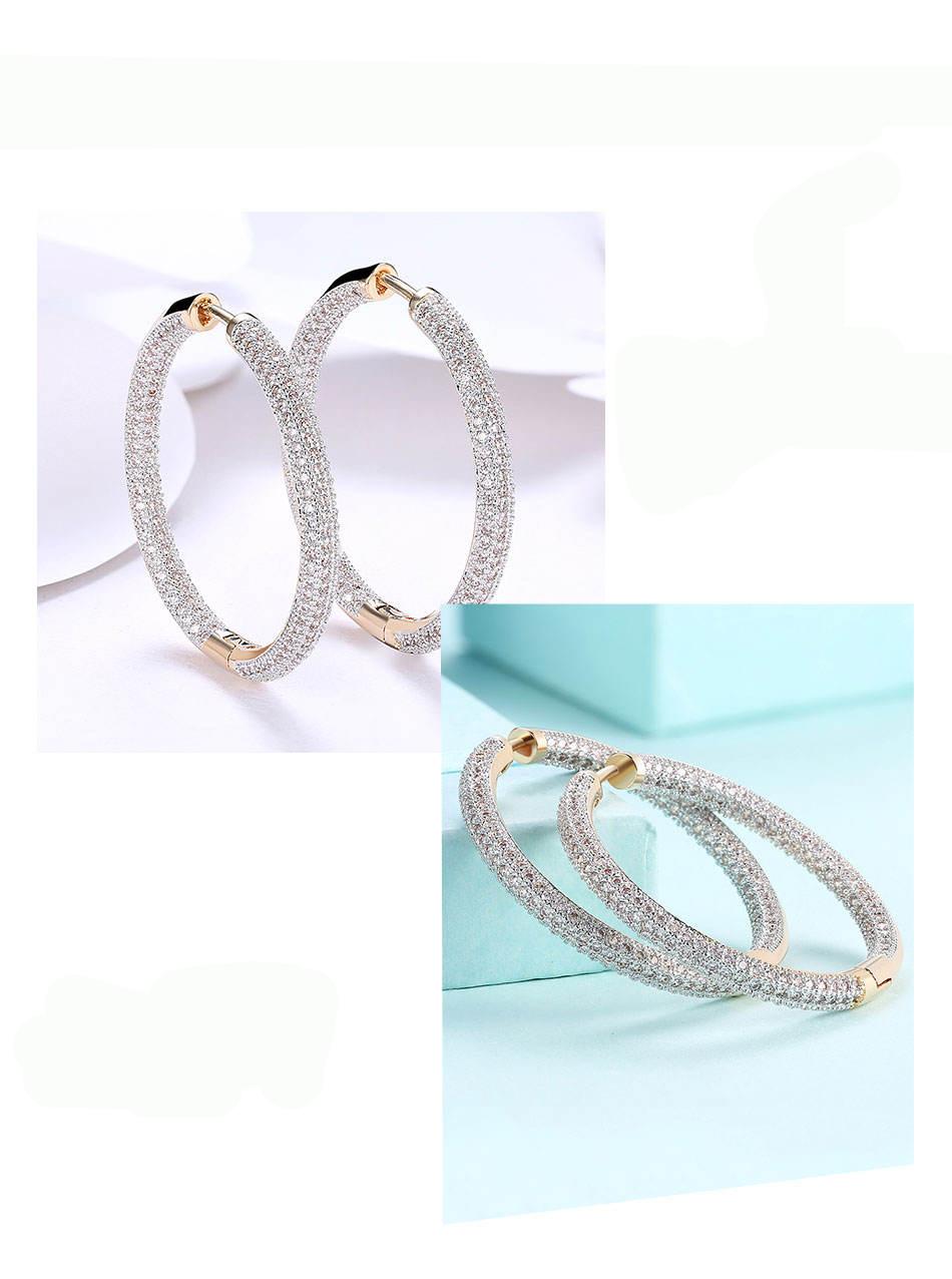 Women's 925 Sterling Silver Hoop Earrings