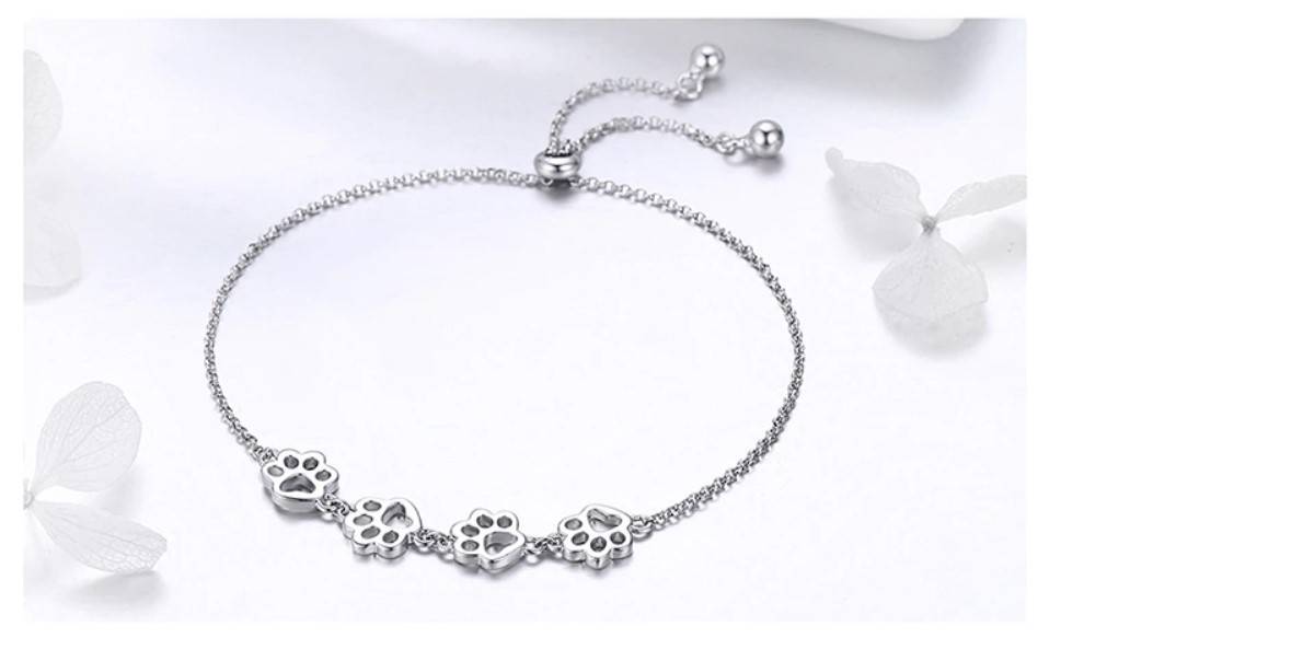 Women's 925 Sterling Silver Paws Bracelet