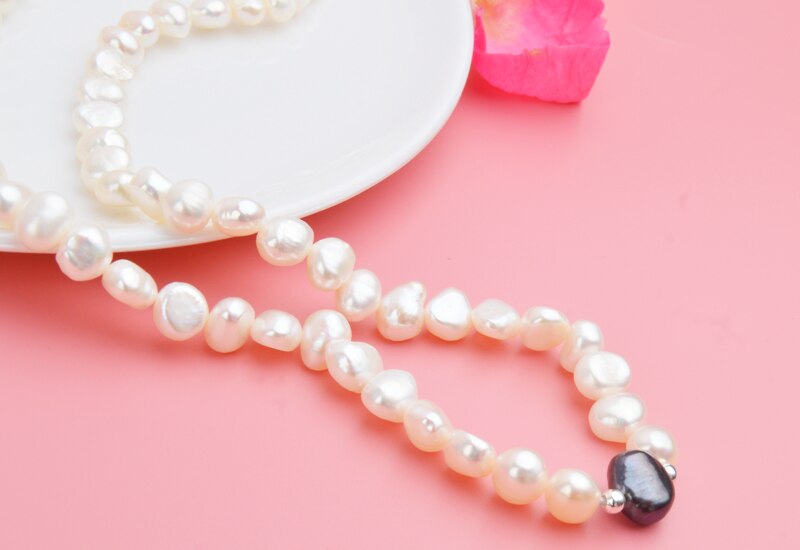 Women's Freshwater Pearl Jewelry Set with 925 Sterling Silver Beads