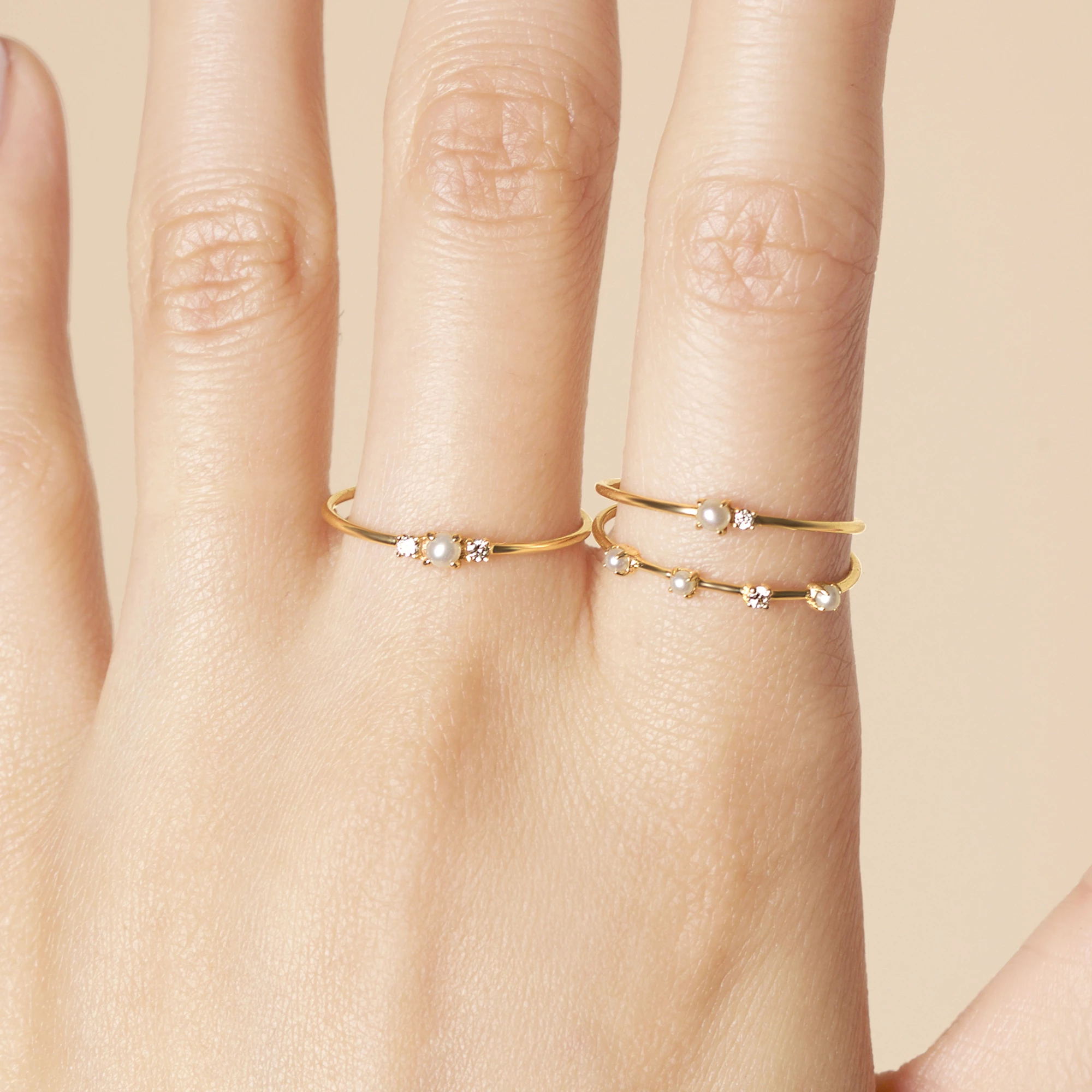 Women's Gold 925 Sterling Silver Minimalistic Ring Women's Gold 925 Sterling Silver Minimalistic Ring