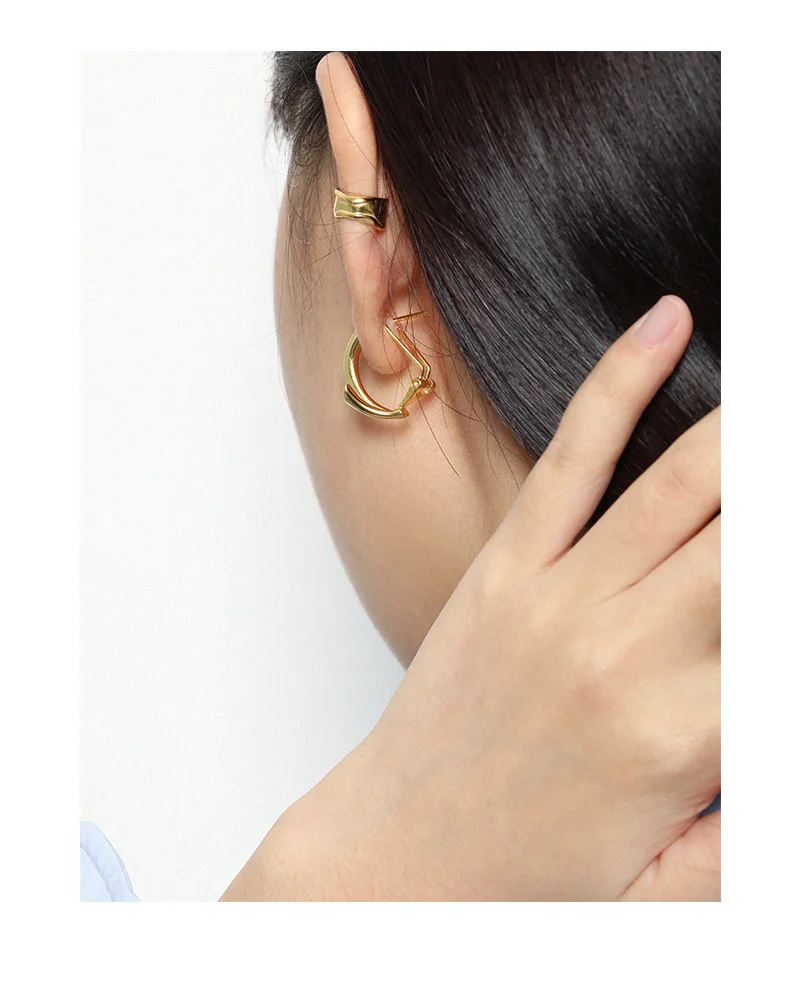 Women's 925 Sterling Silver Crescent Earrings Women's 925 Sterling Silver Crescent Earrings