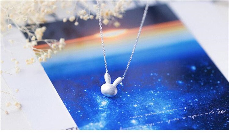 925 Sterling Silver Bunny Necklace