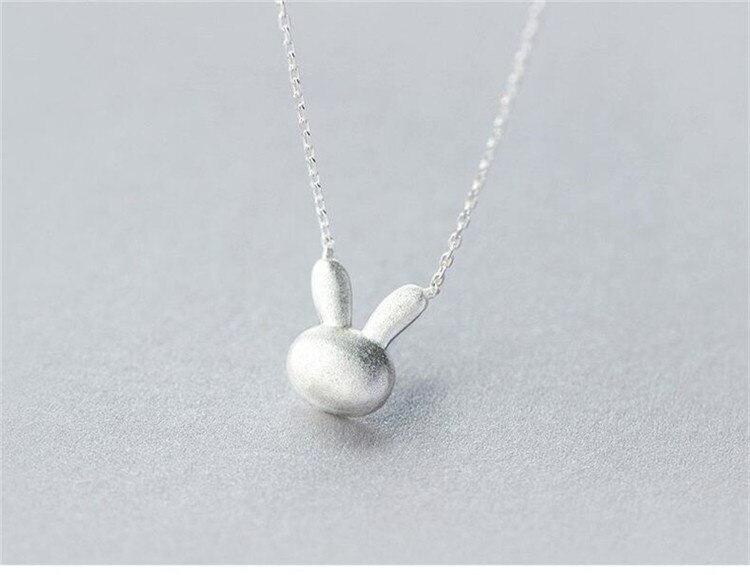 925 Sterling Silver Bunny Necklace